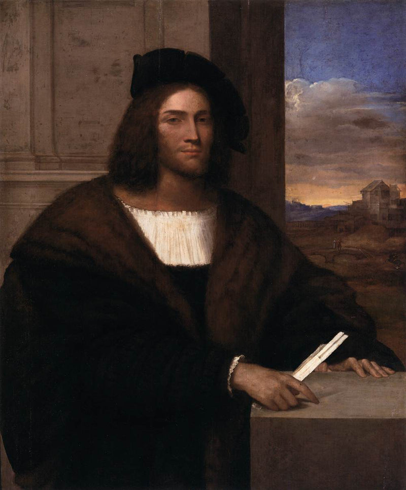 Porträtt av man - Sebastiano del Piombo