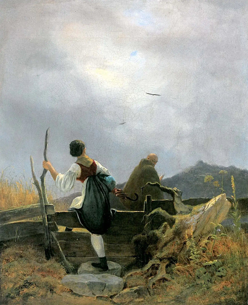 Mjölkkruka och Munk - Carl Spitzweg
