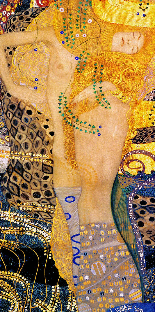 🐍✨ Vattensnok II – Gustav Klimt (1904–1907)