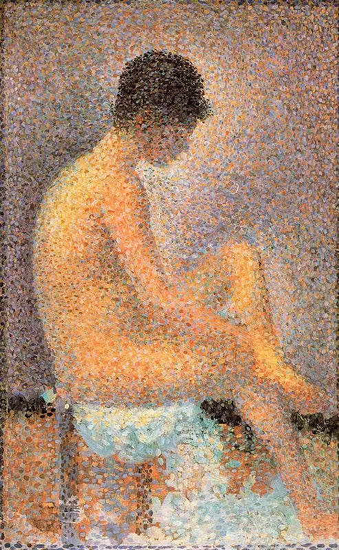 Sittande modell, i profil - Georges Seurat