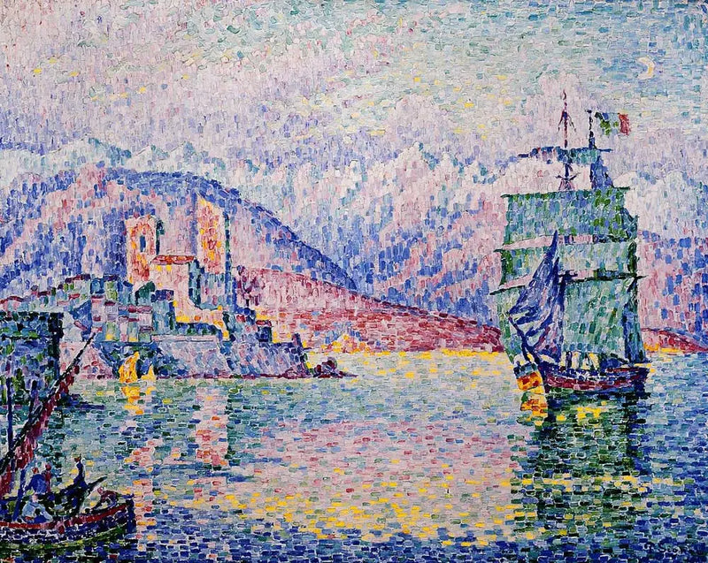 Antibes på kvällen - Paul Signac