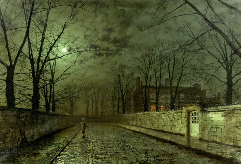 SILVER Månsken - John Atkinson Grimshaw