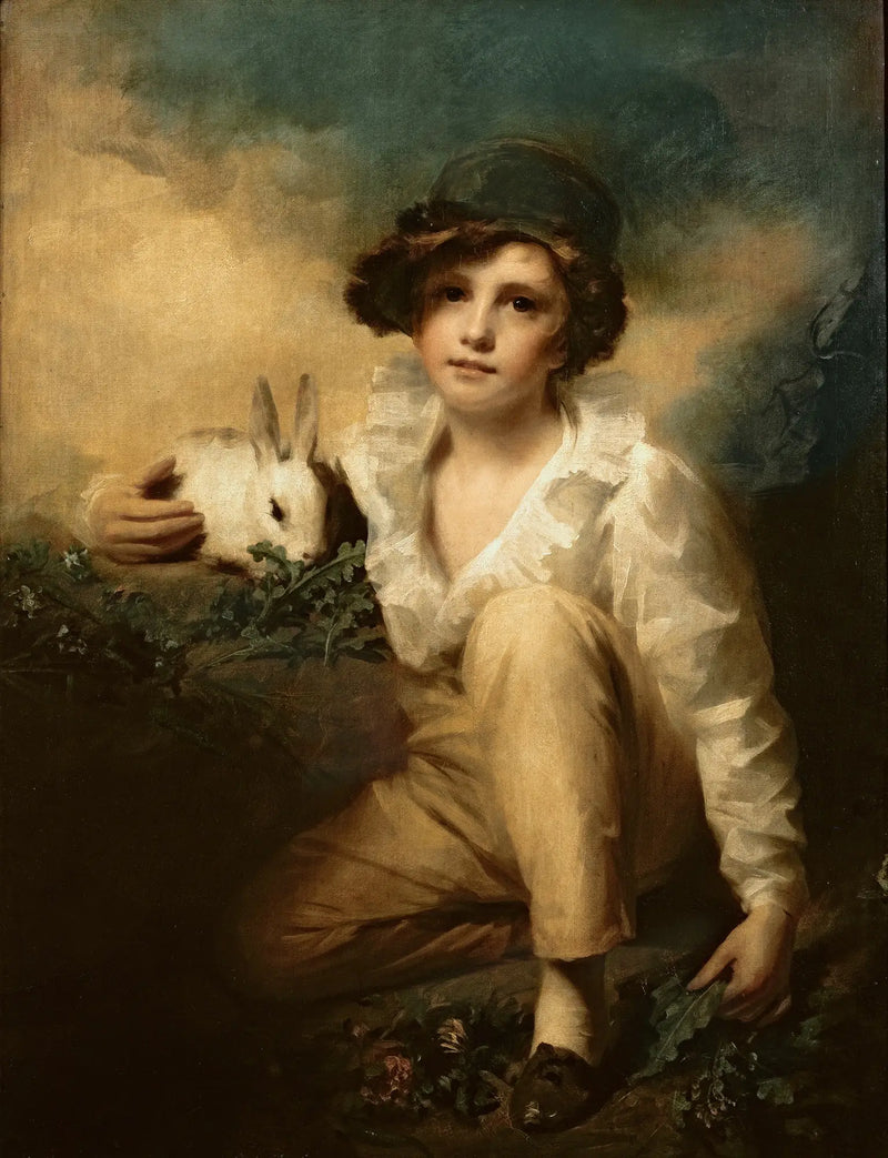 Pojke och kanin - Henry Raeburn