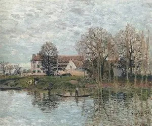 Seine vid Port-Marly - Alfred Sisley