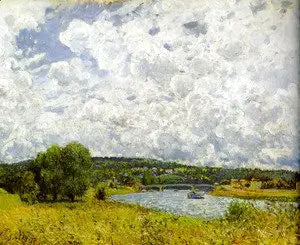 La Seine i Suresnes - Alfred Sisley