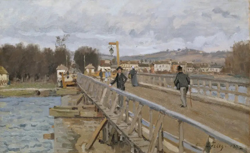 Bro över Argenteuil - Alfred Sisley