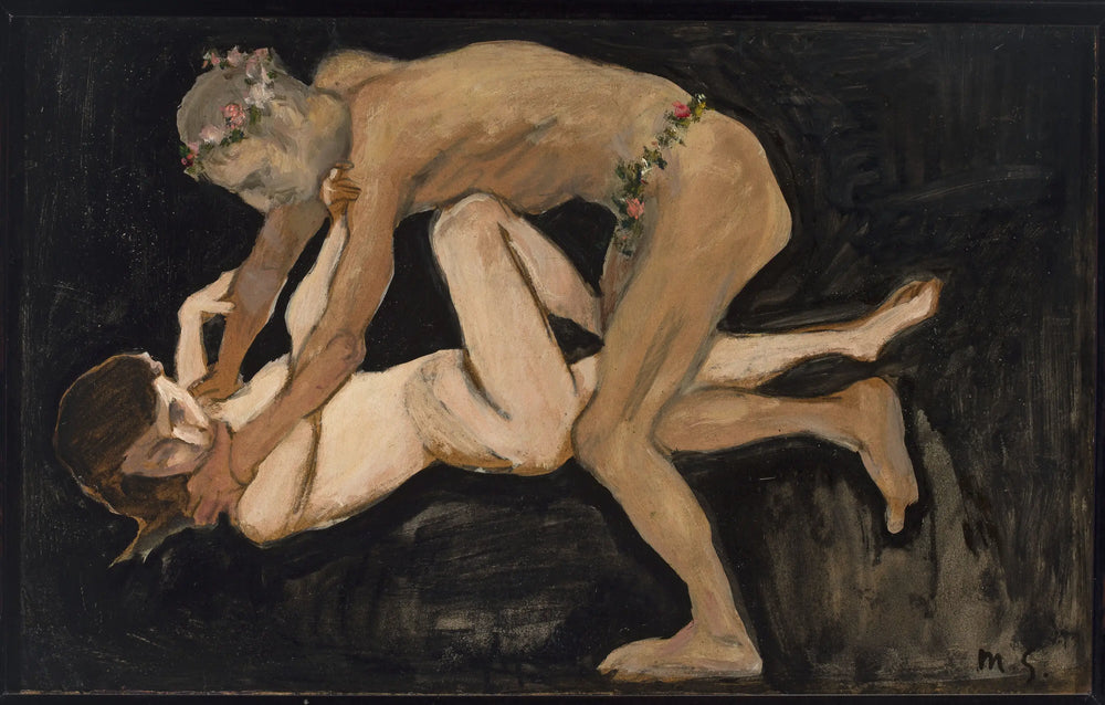 Faune et une fille. - Max Slevogt - Alpha Reproduction
