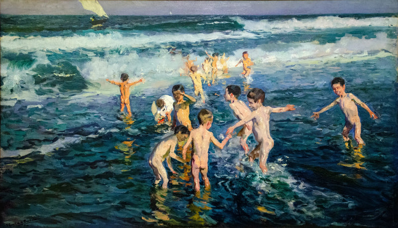 Strandliggare, Valence - Joaquín Sorolla