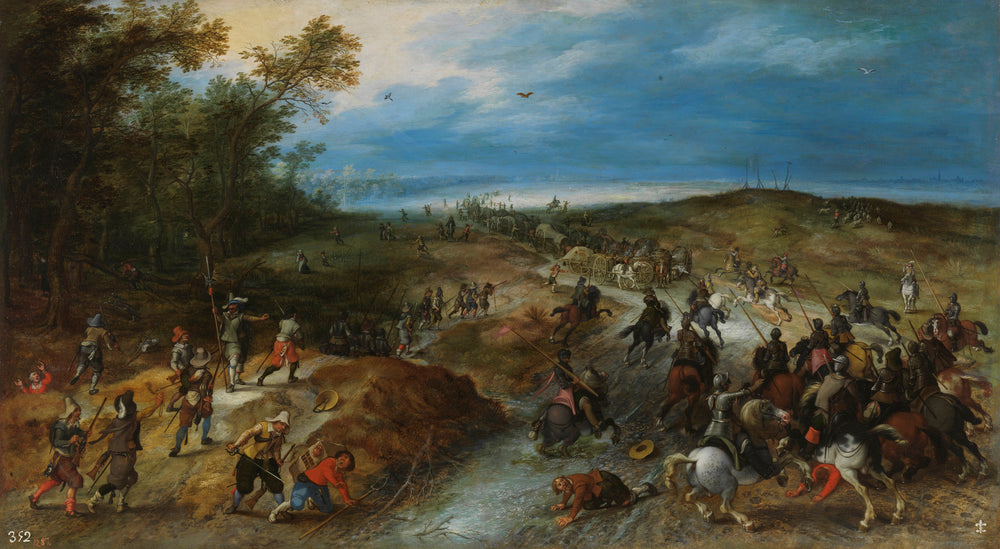 Attaque surprise contre un convoi - Jan Brueghel l'Ancien