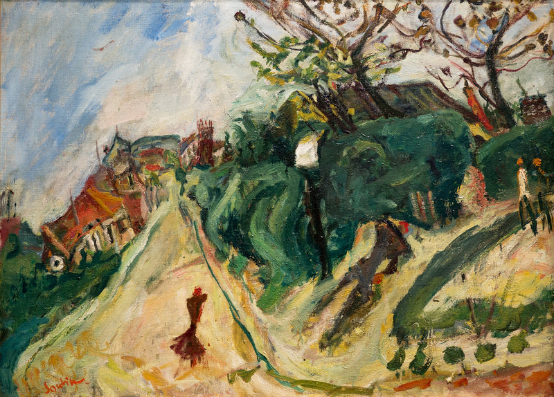 Landskap med personer - Chaim Soutine