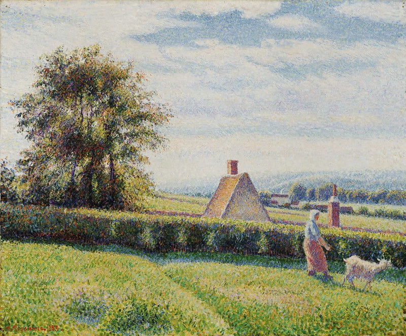 Kvinna och get i Éragny - Camille Pissarro