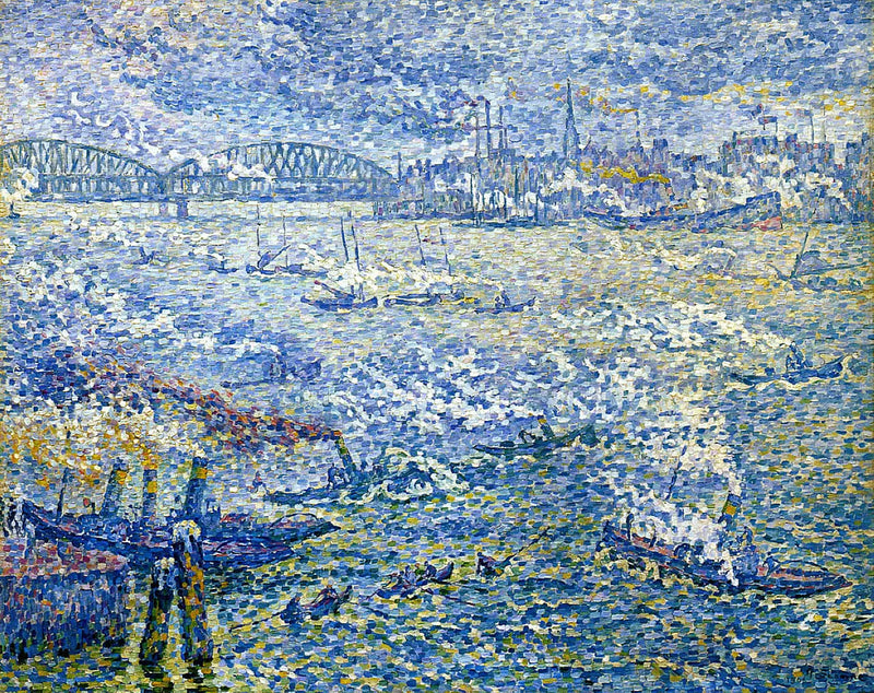 Rotterdam - Ångbåtarna - Paul Signac