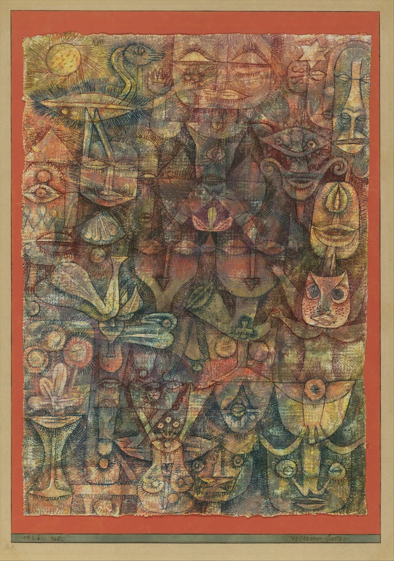 Märklig trädgård - Paul Klee