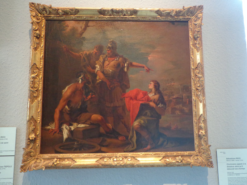 Cincinnatus kallad till fältet - Sebastiano Ricci