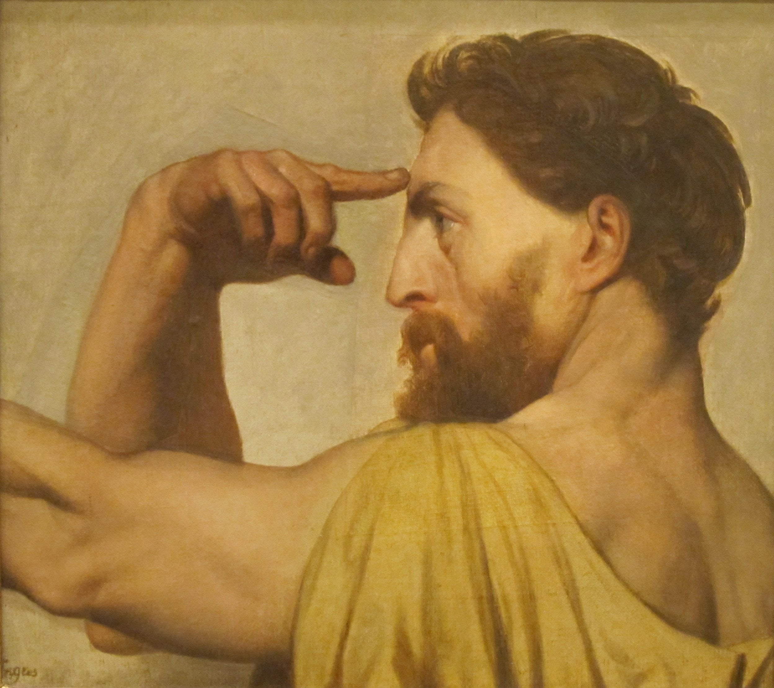 Phidias, studie för Homers apoteos - Jean-Auguste-Dominique Ingres