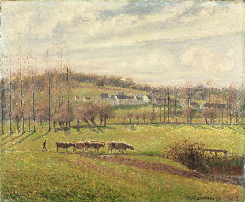 Sommarlandskap, Éragny - Camille Pissarro
