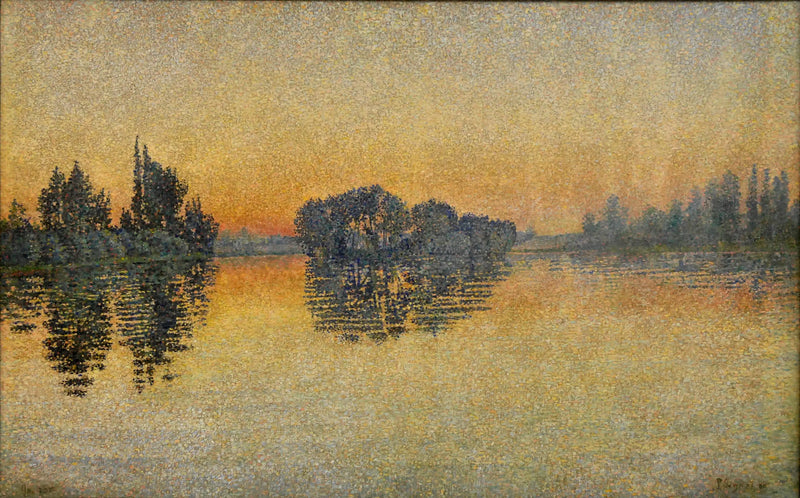Solnedgång, Herblay, Opus 206 - Paul Signac