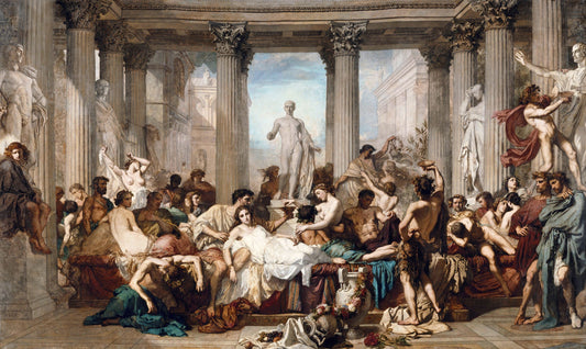 Romarna i förfall - Thomas Couture (1847)