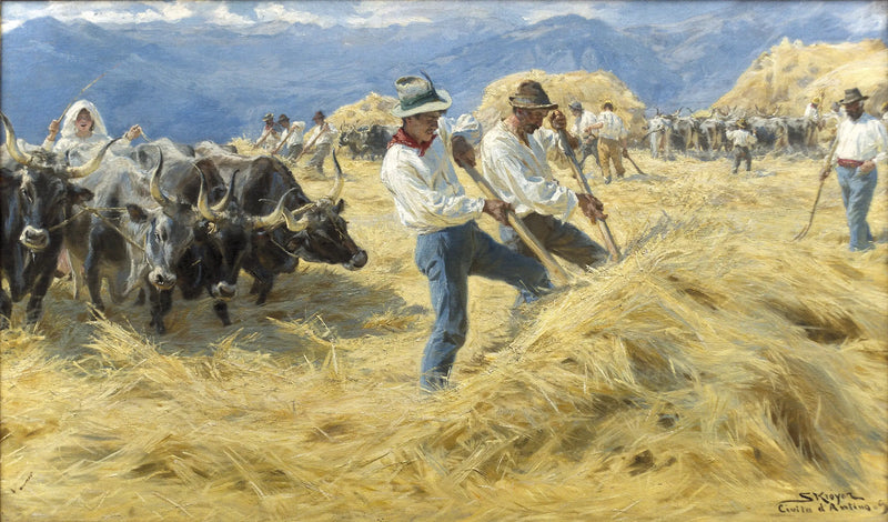 Slag i Abruzzerna. Cività d'Antino - Peder Severin Krøyer