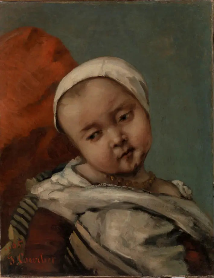 Barnhuvud - Gustave Courbet