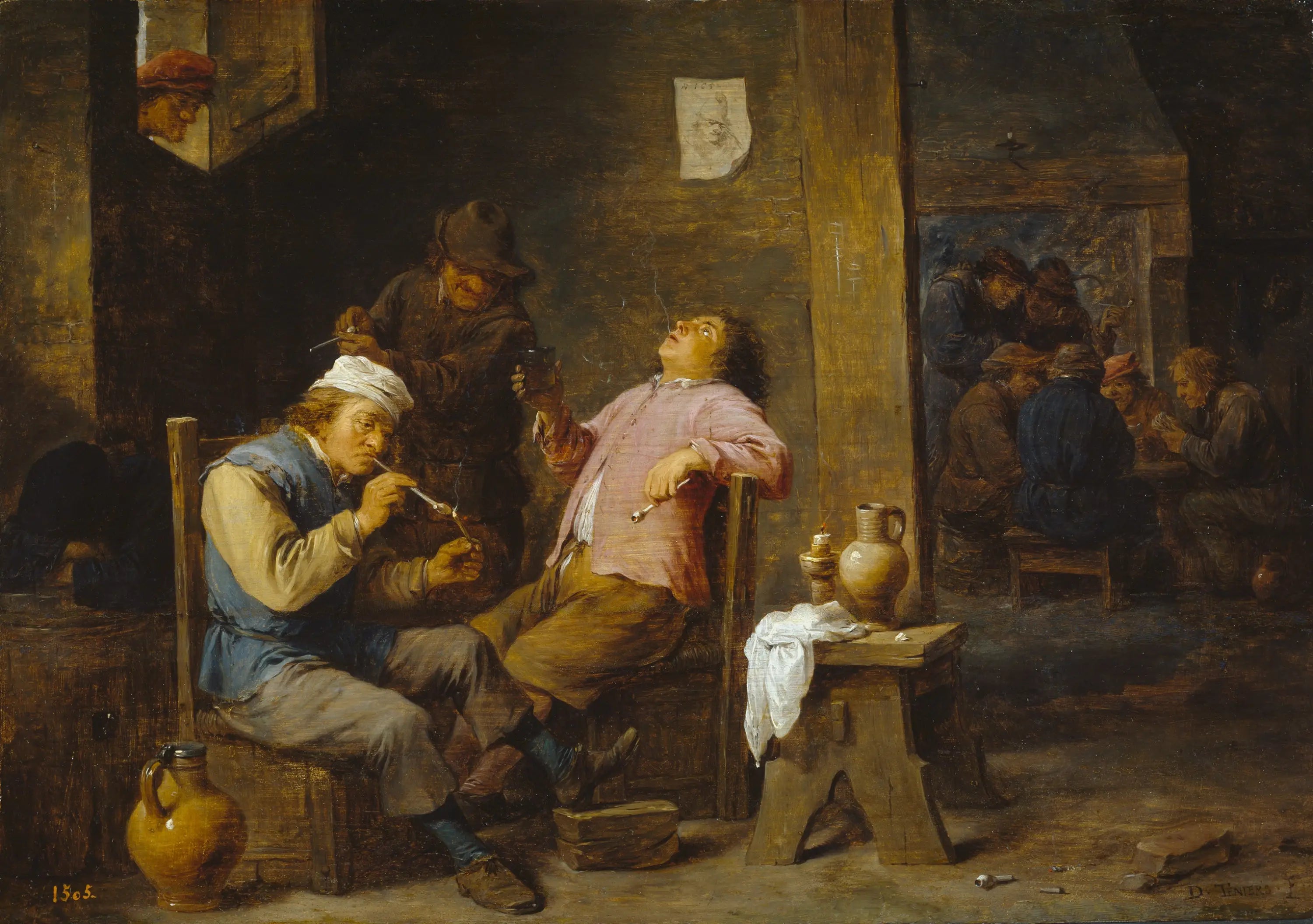 Fumeurs et buveurs - David Teniers le Jeune - Alpha Reproduction