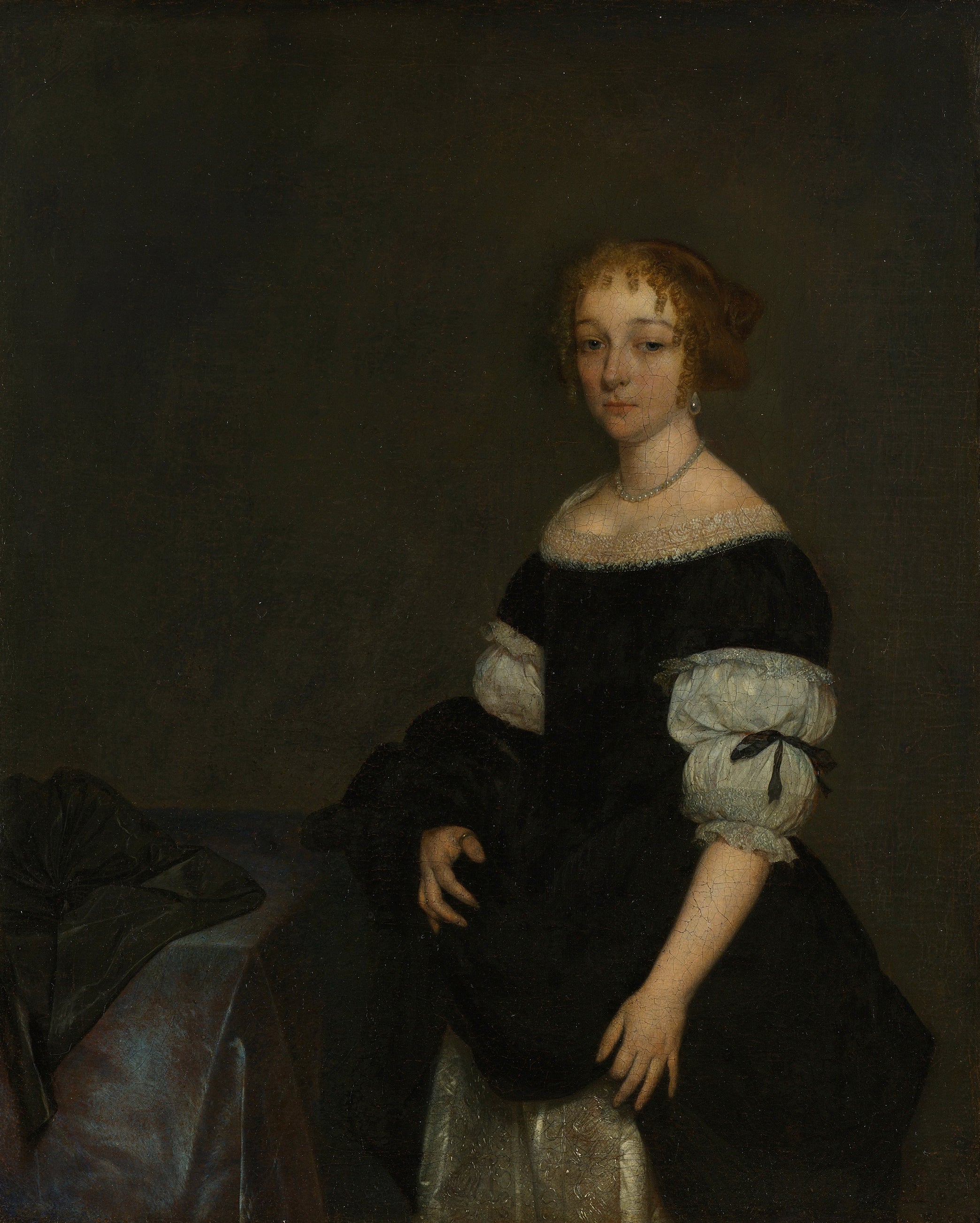 Portrait d'Aletta Pancras (1649-1707). Épouse de François de Vicq - Gerard ter Borch