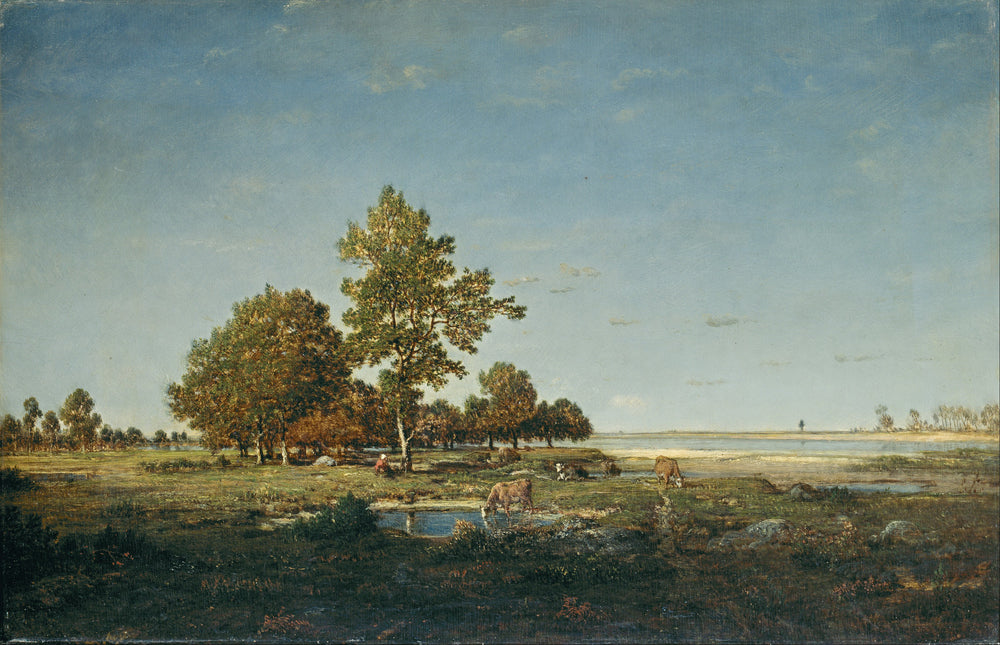 Paysage avec un bosquet d'arbres - Théodore Rousseau