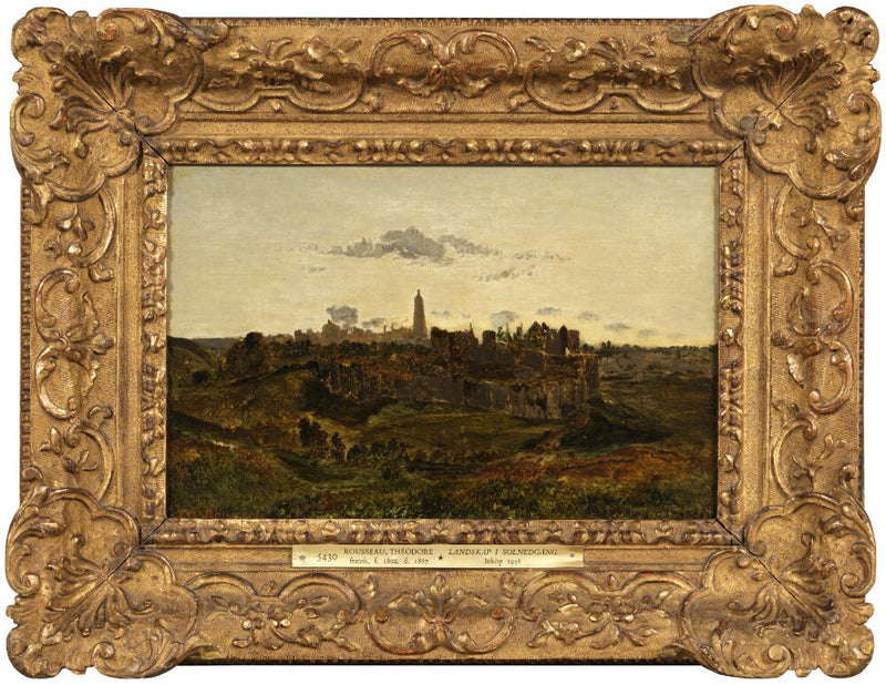 Vue de Bressuire - Théodore Rousseau