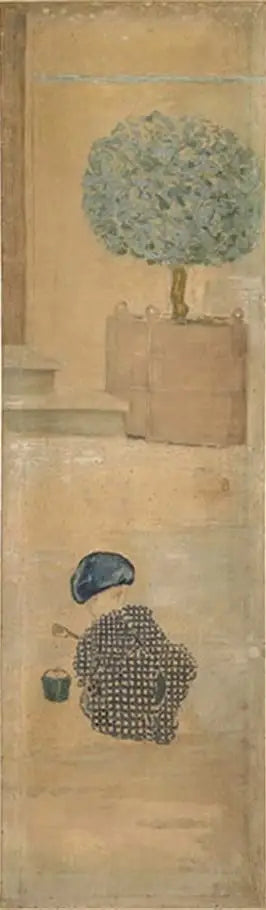 Barnet vid sandkakan - Pierre Bonnard