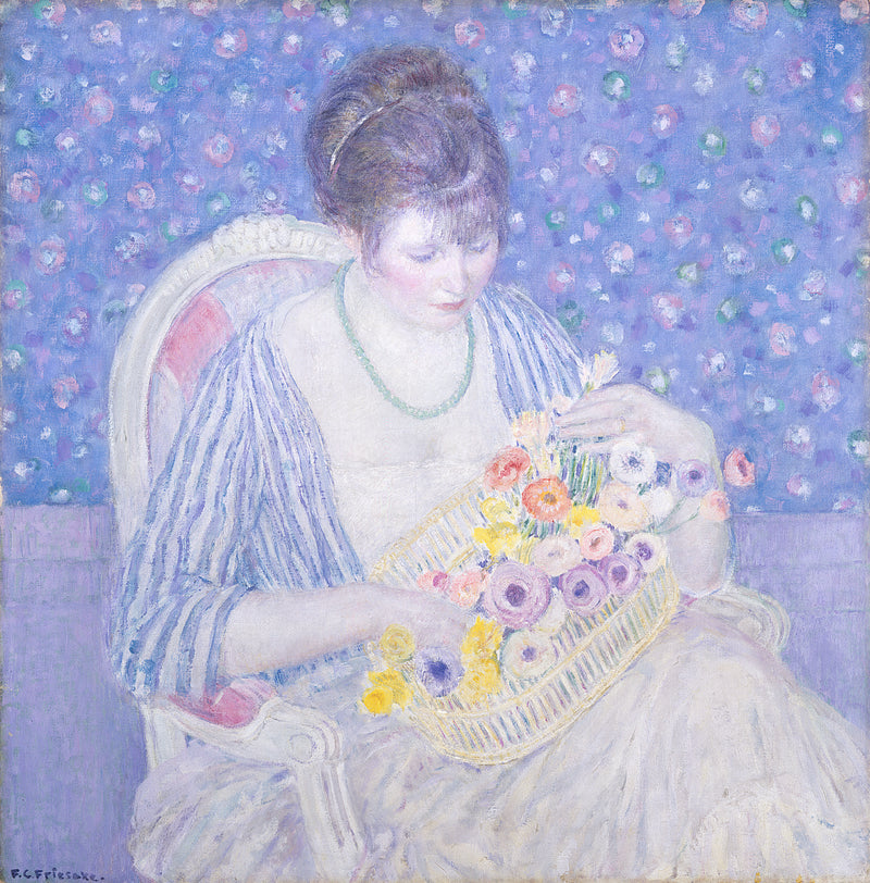 Blomsterkorgen - Frederick Carl Frieseke