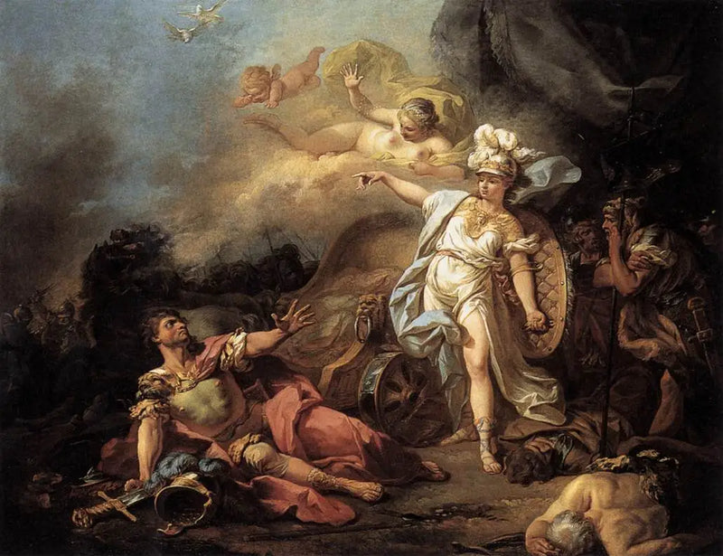 Mars kamp mot Minerva - Jacques-Louis David