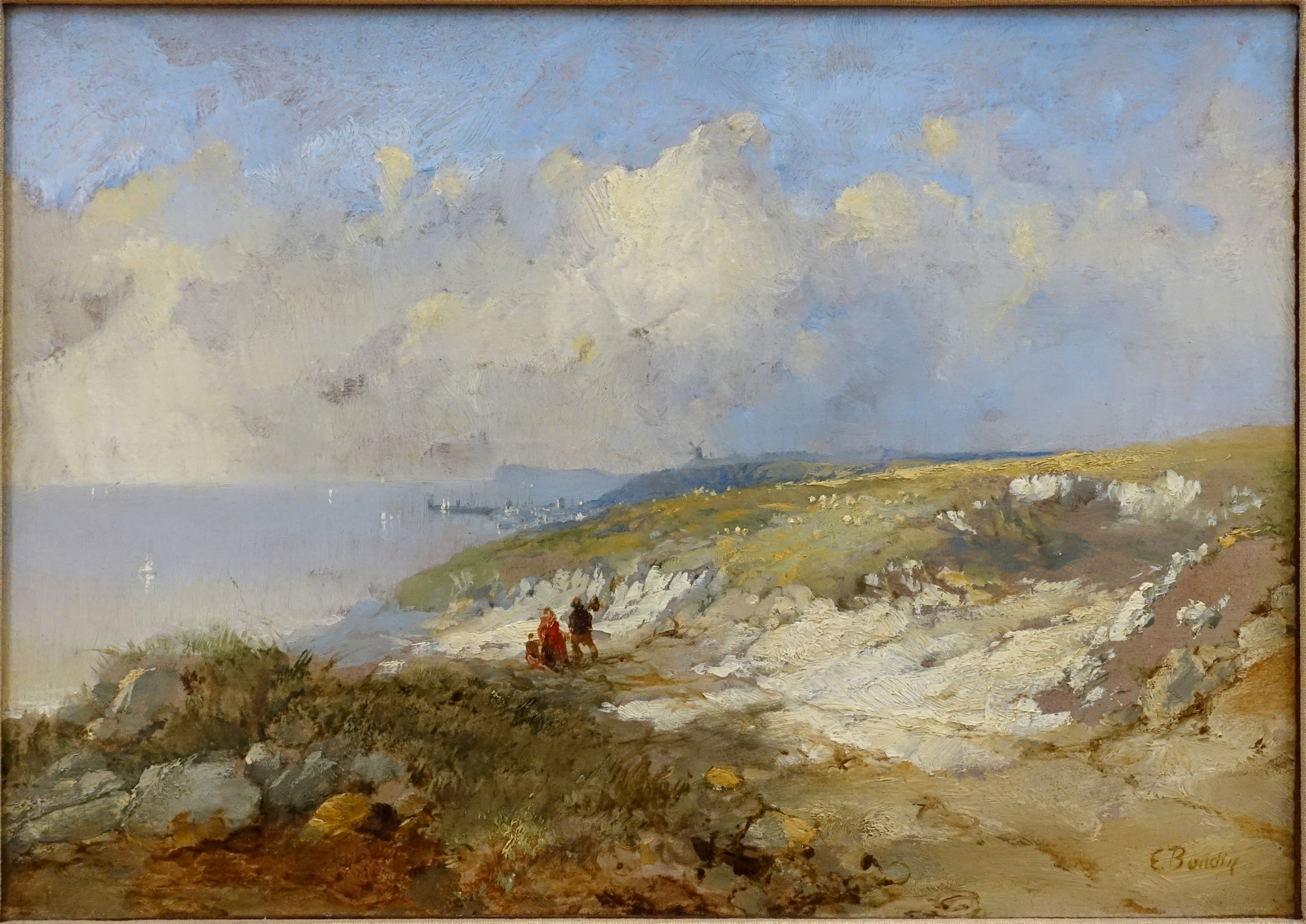 Reproduction du tableau « La crique - Eugène Boudin » par Alpha Reproduction en peinture à l’huile