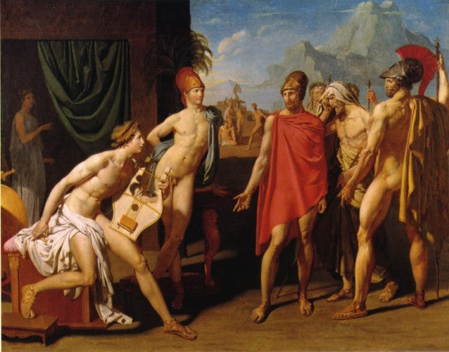 Achille tar emot Agamemnons ambassadörer - Jean-Auguste-Dominique Ingres