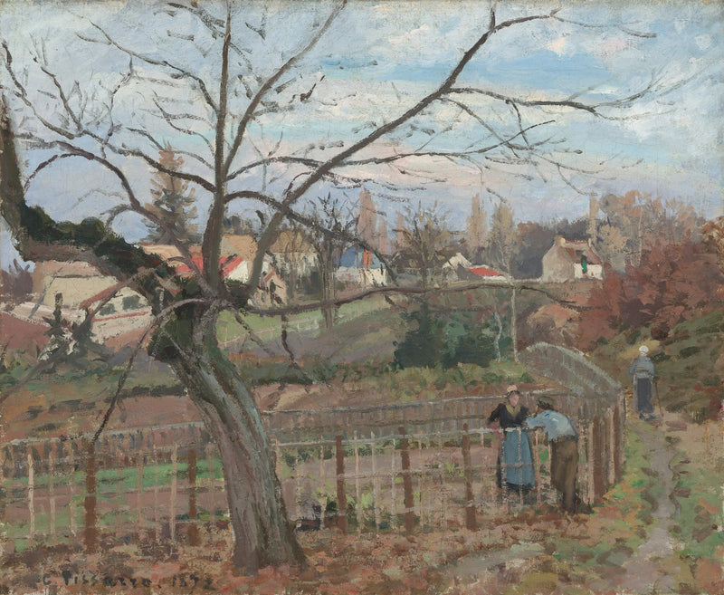 Stängslet - Camille Pissarro