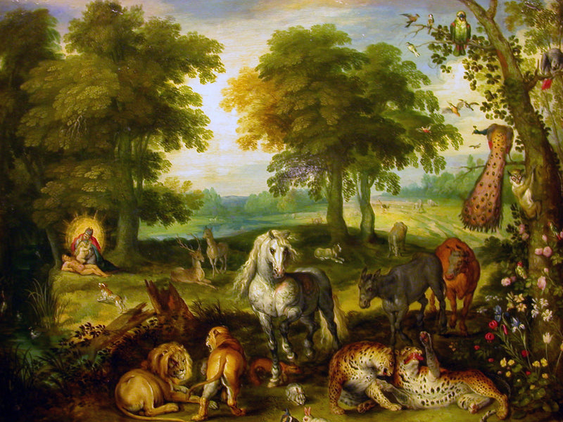 Le Paradis terrestre avec la création d'Ève - Jan Brueghel le Jeune