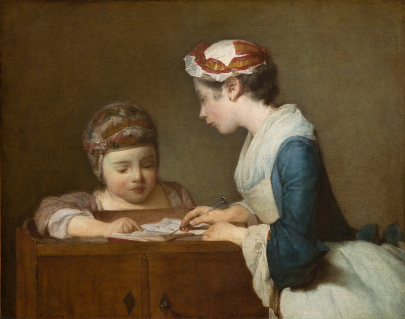 Den lilla skolfröken - Jean Simeón Chardin