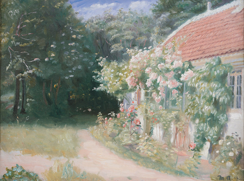 La vieille maison du jardin - Michael Peter Ancher