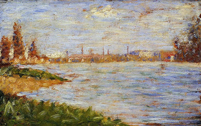Reproduction du tableau « Les berges - Georges Seurat » par Alpha Reproduction en peinture à l’huile