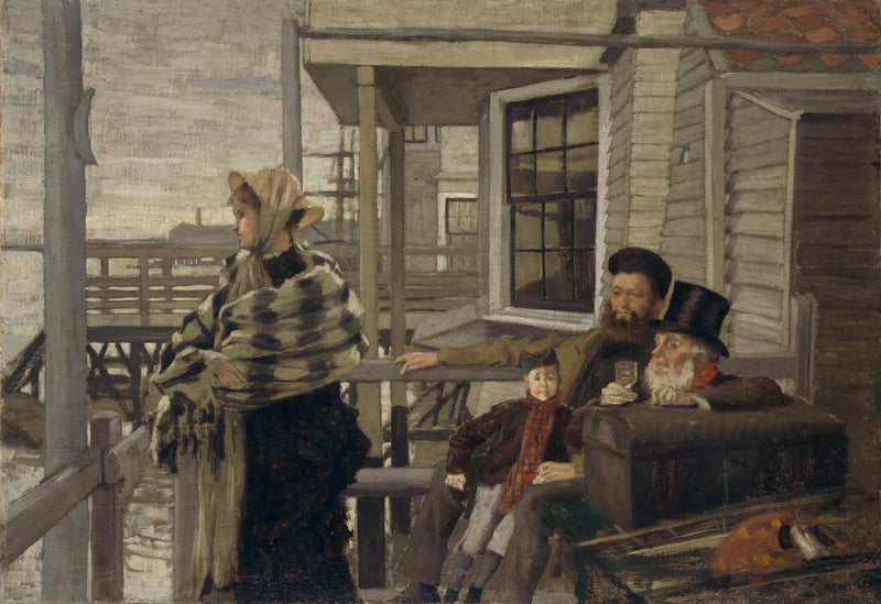 Taverna vid de tre korparna, Gravesend - James Tissot