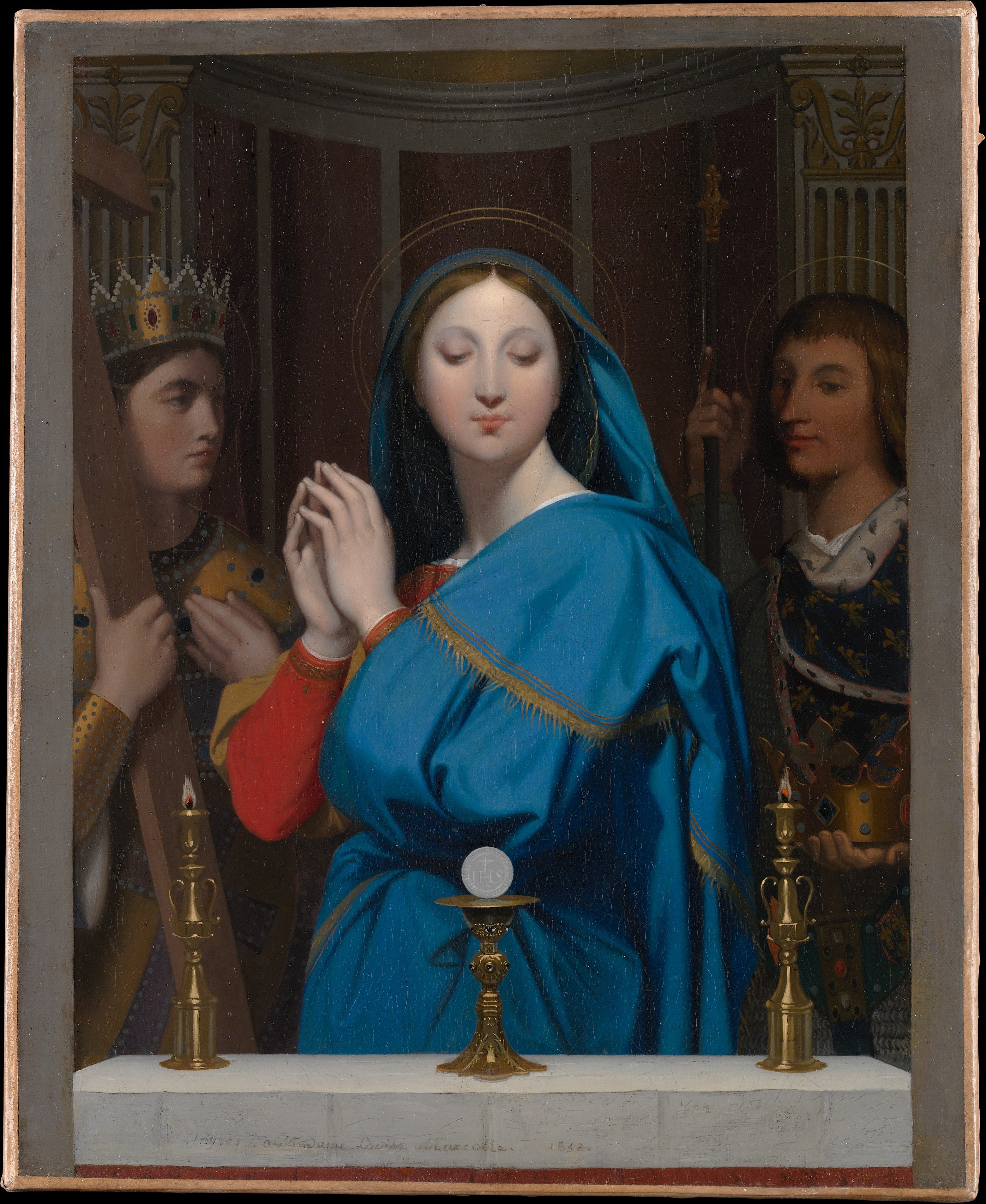 Jungfrun som tillber hostian - Jean-Auguste-Dominique Ingres