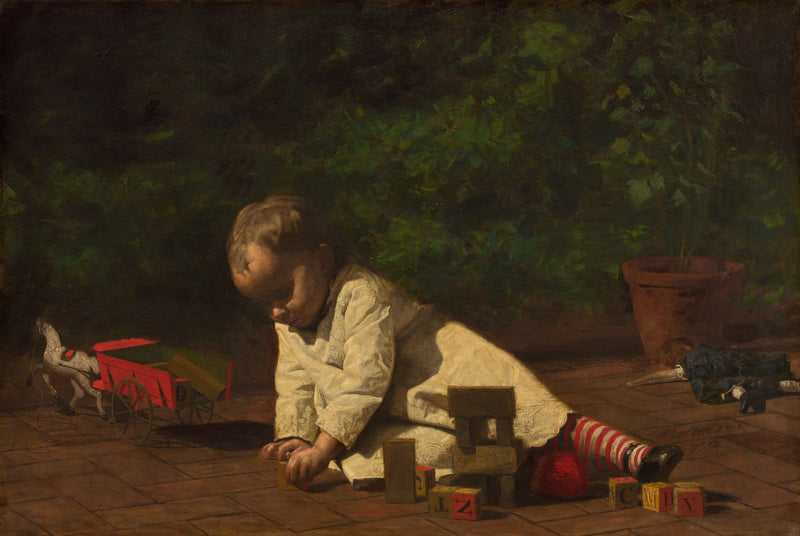 Bebis som leker - Thomas Eakins
