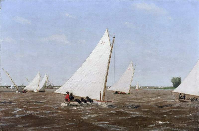 Segelbåtsracet på Delaware - Thomas Eakins