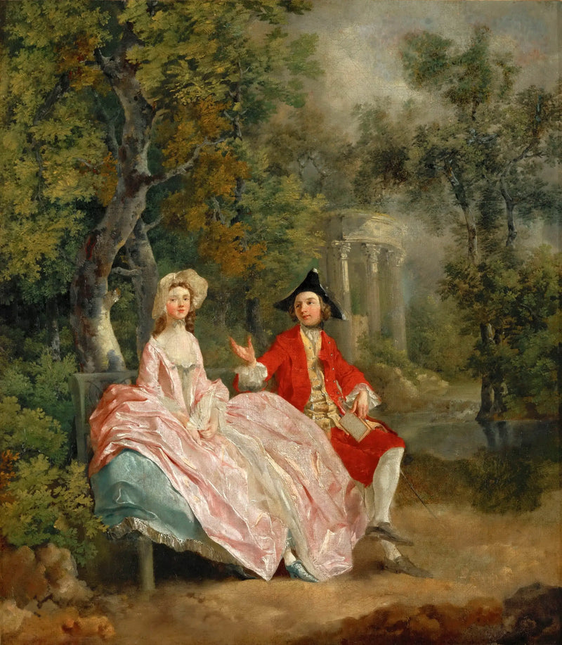 Samtal i en park - Thomas Gainsborough