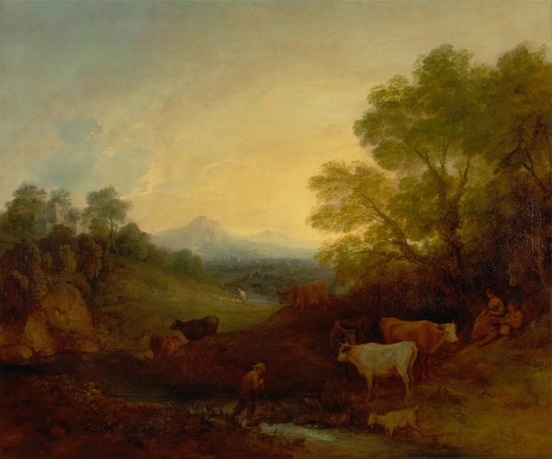 Landskap med boskap - Thomas Gainsborough
