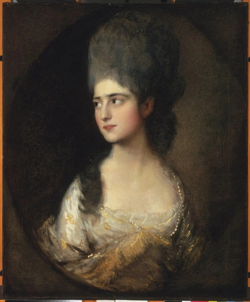 Porträtt av fröken Elizabeth Linley [senare fru Richard Brinsley Sheridan] - Thomas Gainsborough