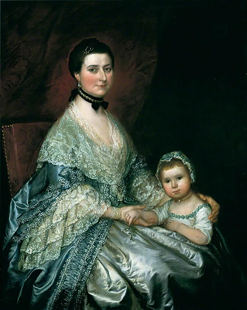 Fru Bedingfield och hennes dotter - Thomas Gainsborough