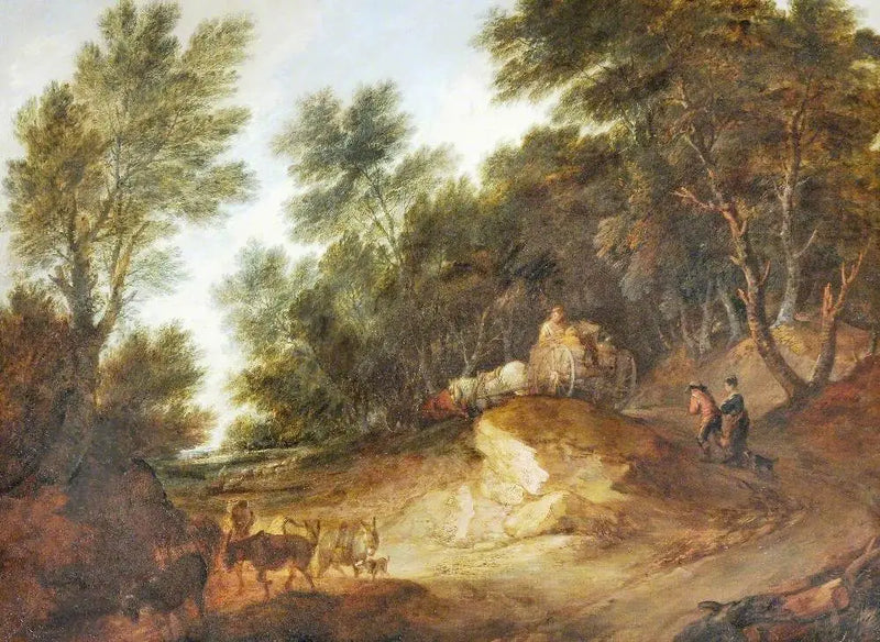 Skogsscenario - Thomas Gainsborough