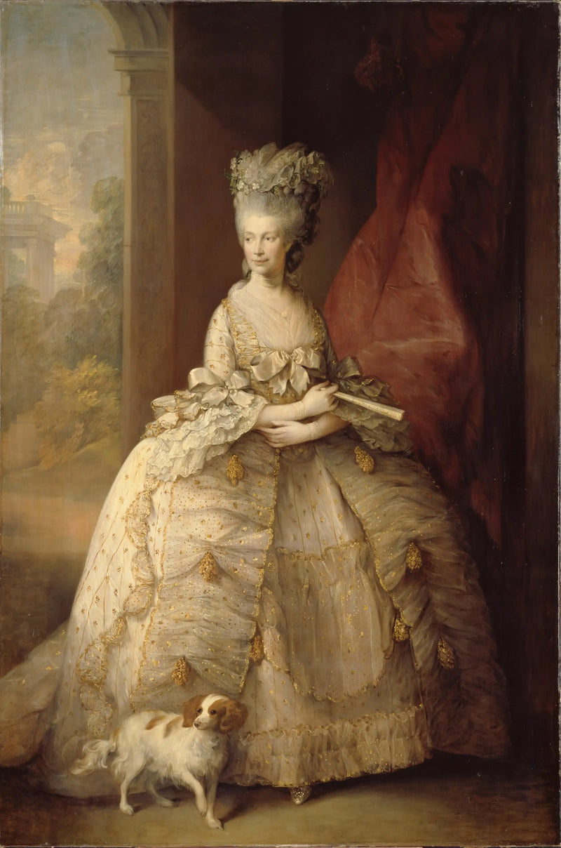 Porträtt av drottning Charlotte av England - Thomas Gainsborough