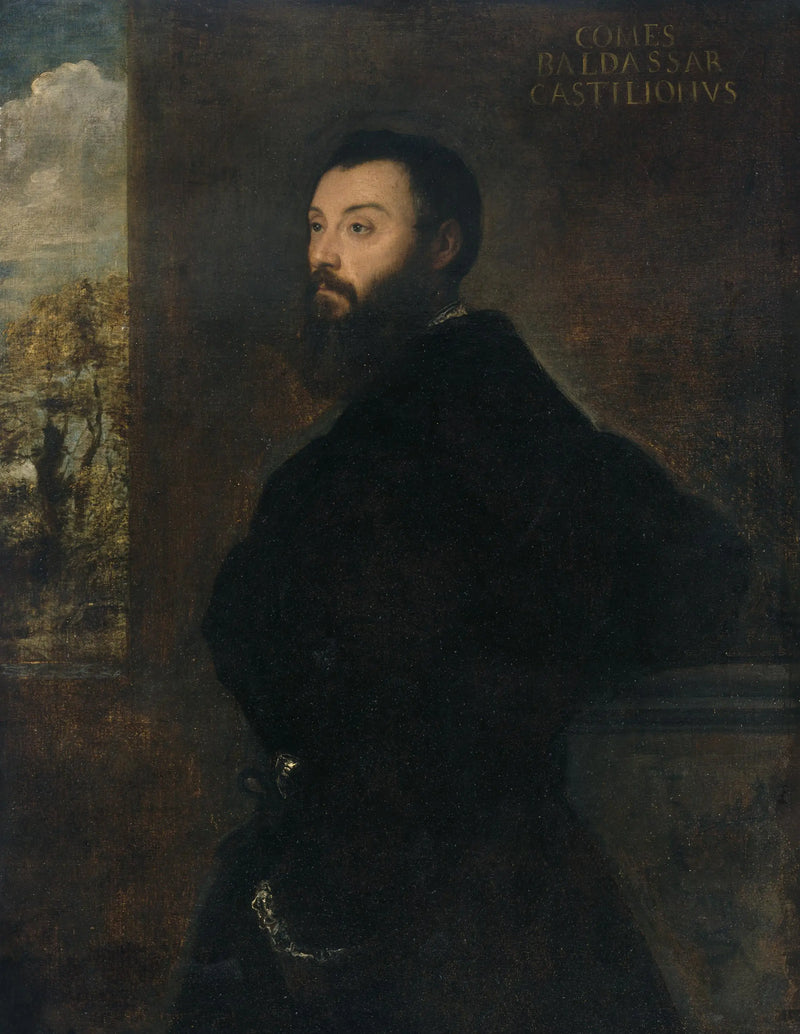 Porträtt av Baldassare Castiglione - Titian