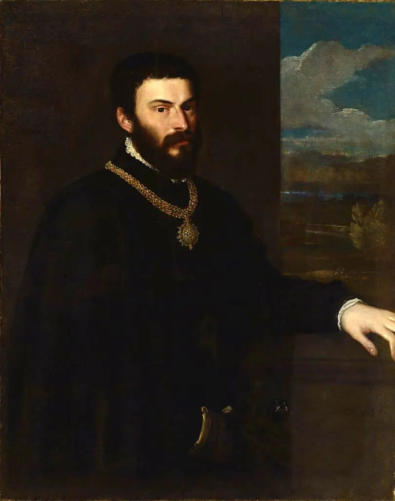 Porträtt av greve Antonio Porcia - Titian